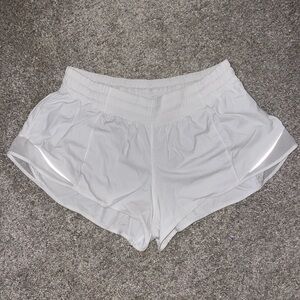 Lululemon Hotty Hot Short - Size 10 2.5” - White
